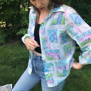 Vintage Moulin Rouge Lightweight Button Down